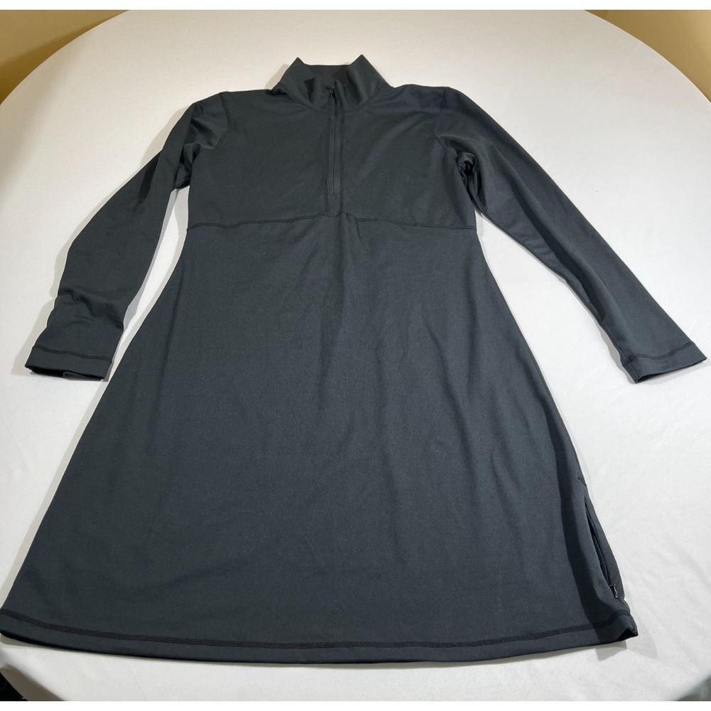 Title Nine Dream Dress Medium Dark Gray 1/4 Zip Long Sleeve Athleisure Gorpcore
